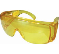 Очки защитные открытого типа, желтые, ударопрочный поликарбонат /89157/